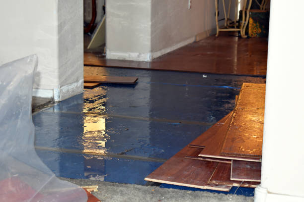 Professional Water Damage Restoration technician working in Mattawa, WA